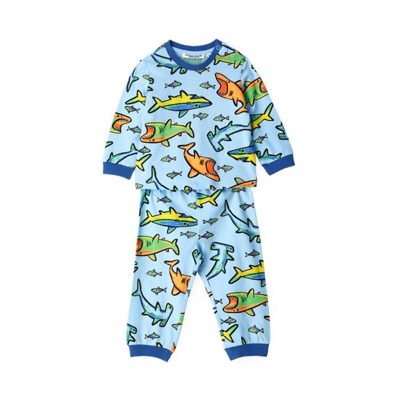 Original Marines, Italy - 50% Off  - US Seller - OCEAN LIFE PURE COTTON BOY PJS - Picture 1 of 4